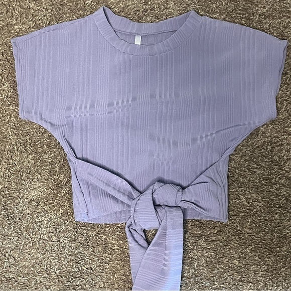 Ribbed Crop Top and Pant Set - Picture 5 of 6